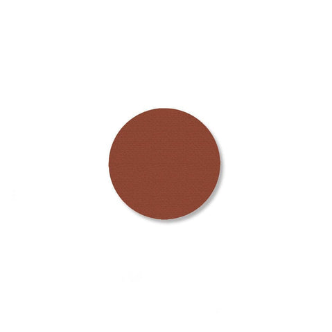 1" BROWN 5s Floor Marking DOT - Packs of 200 1" BROWN 5s Floor Marking DOT - Mighty Line