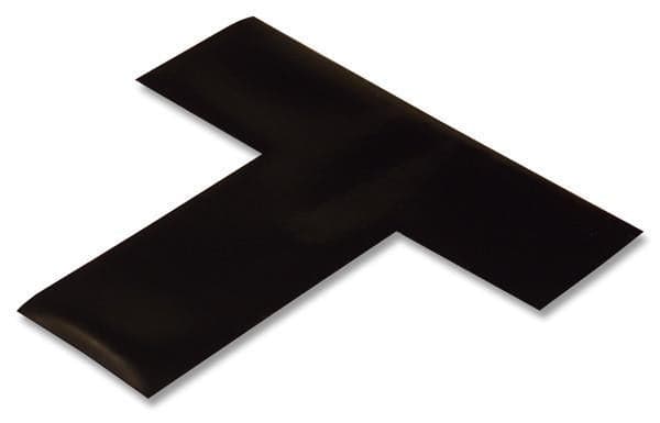 2" Wide Solid BLACK 5s Floor Tape T - Pack of 25
