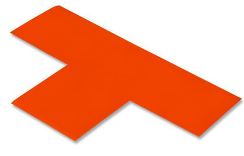 3" Wide Solid ORANGE T - Pack of 25 