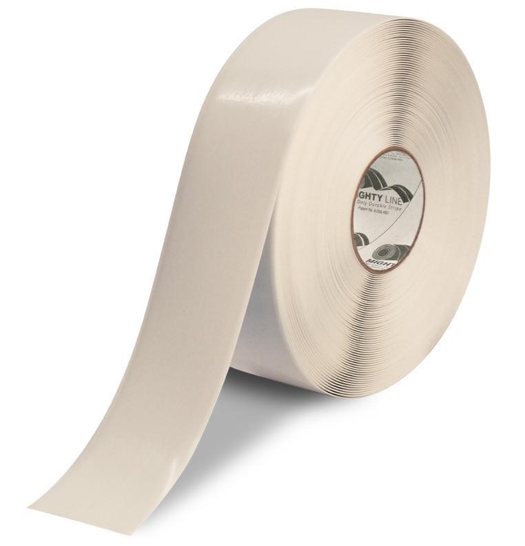 3" WHITE Solid Color Tape - 100' Roll