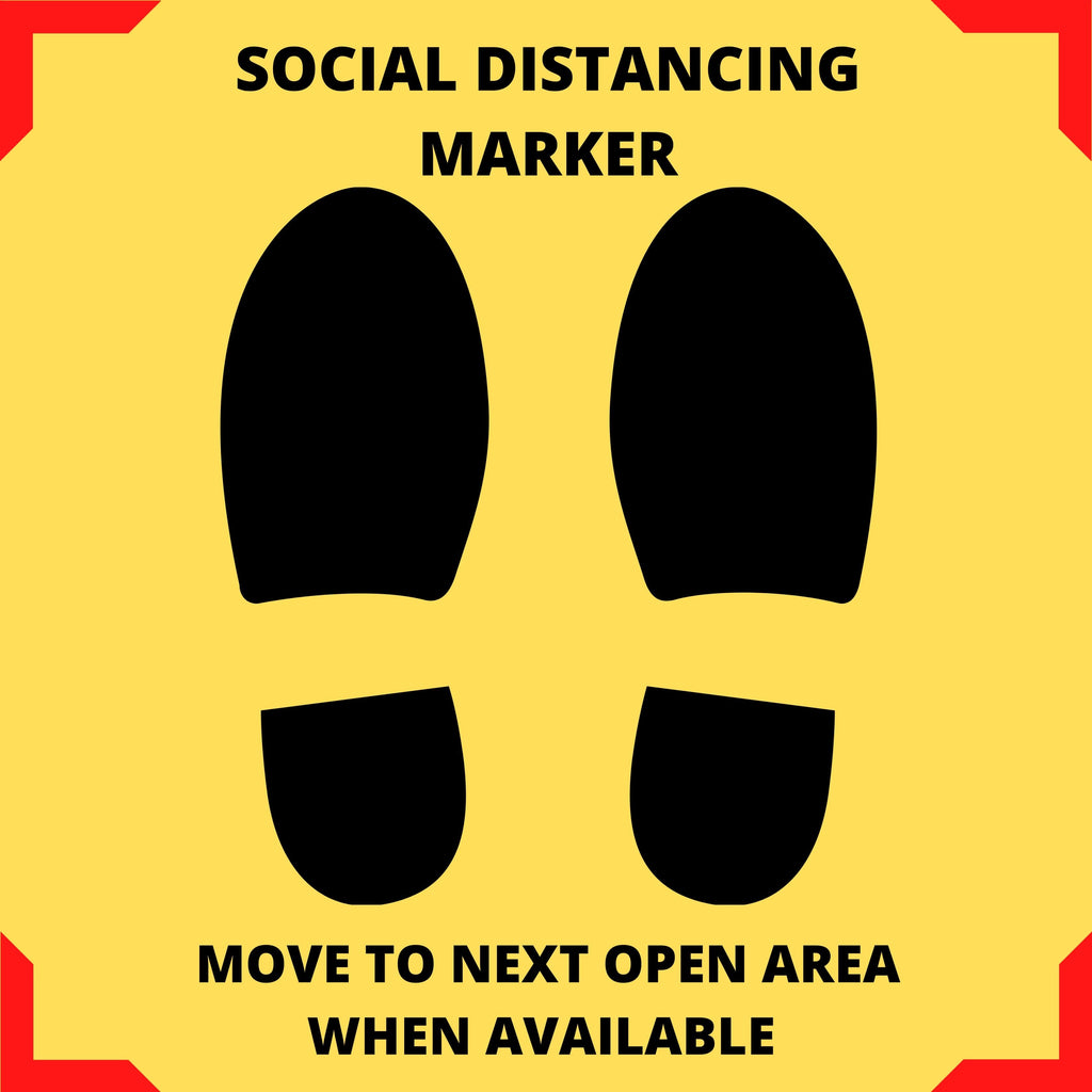 Social Distancing Floor Marking Sign
