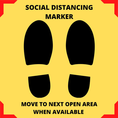 Social Distancing Floor Marking Sign 