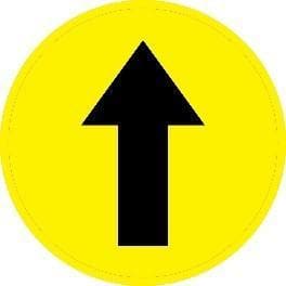 Arrow Up - Directional Floor Sign ( Heavy Duty)