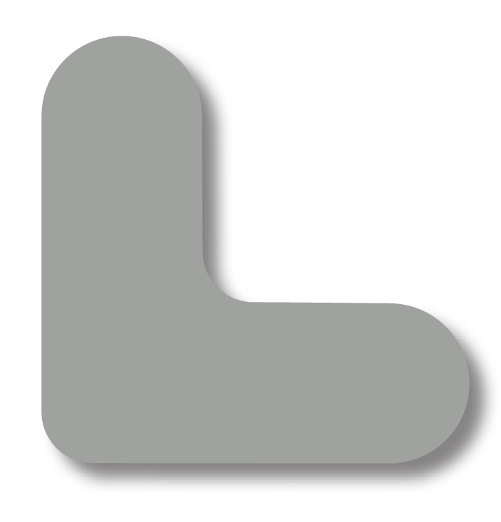 3/4" Wide Solid Gray Mini Corner – Pack of 108