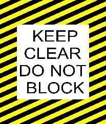 Keep Clear Do Not Block