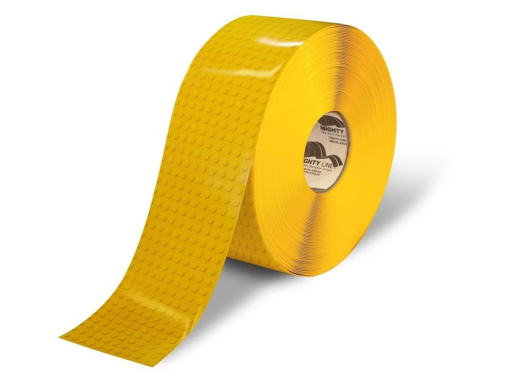 4" Yellow Brick Safety Floor Tape - 100' Roll