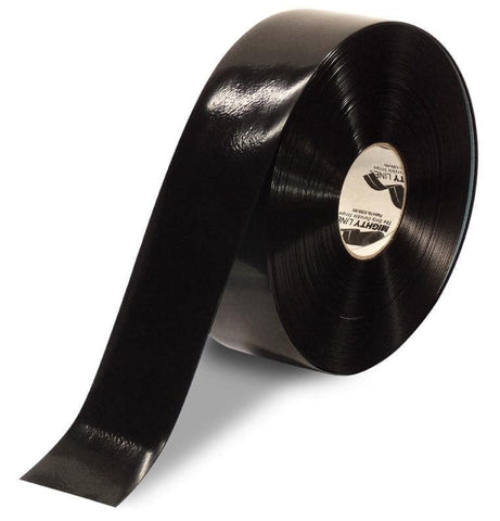3" BLACK Solid Color Tape - 100'  Roll