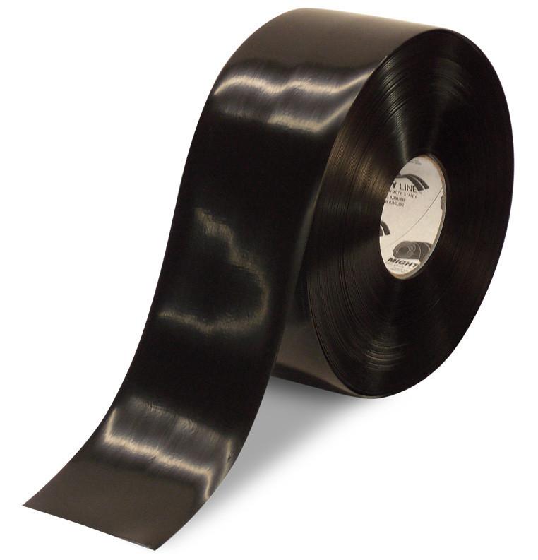 4" Mighty Line BLACK Floor Tape - 100' Roll
