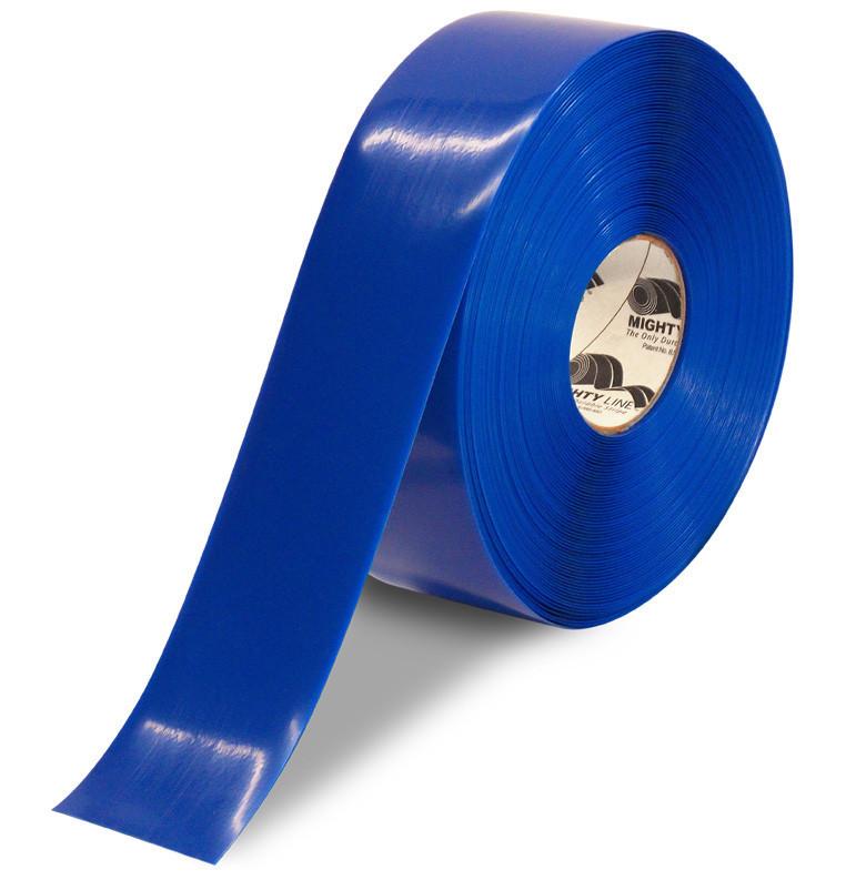3" BLUE Solid Color Floor Tape - 100' Roll