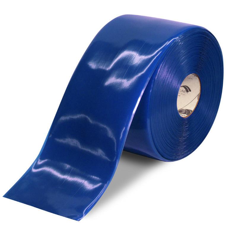 6" BLUE Solid Color Tape - 100' Roll