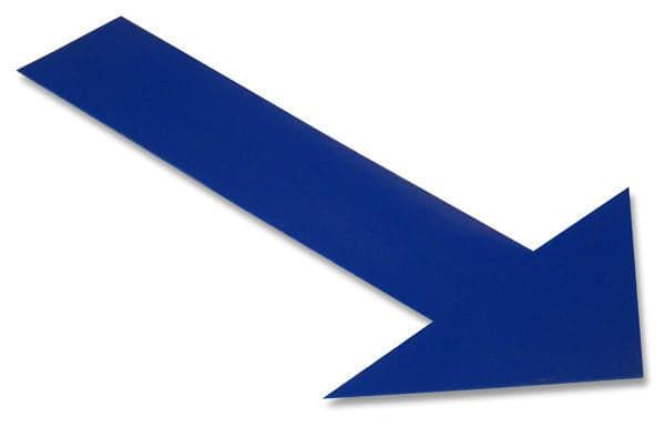 Solid BLUE Arrow - Pack of 50