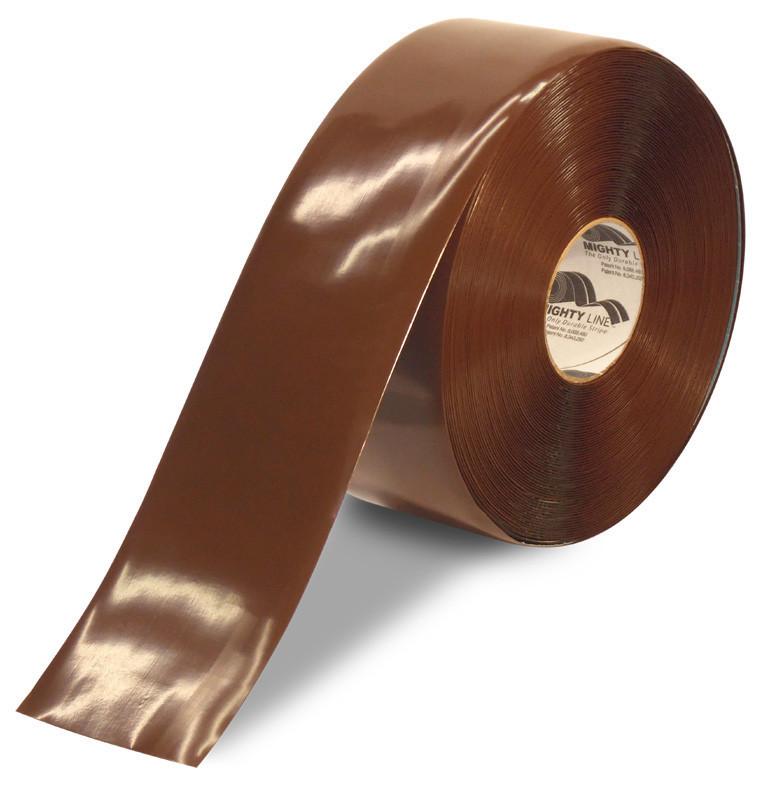 4" BROWN Floor Tape - 100' Roll
