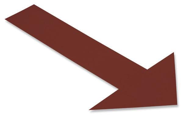 Solid BROWN Arrow - Pack of 50