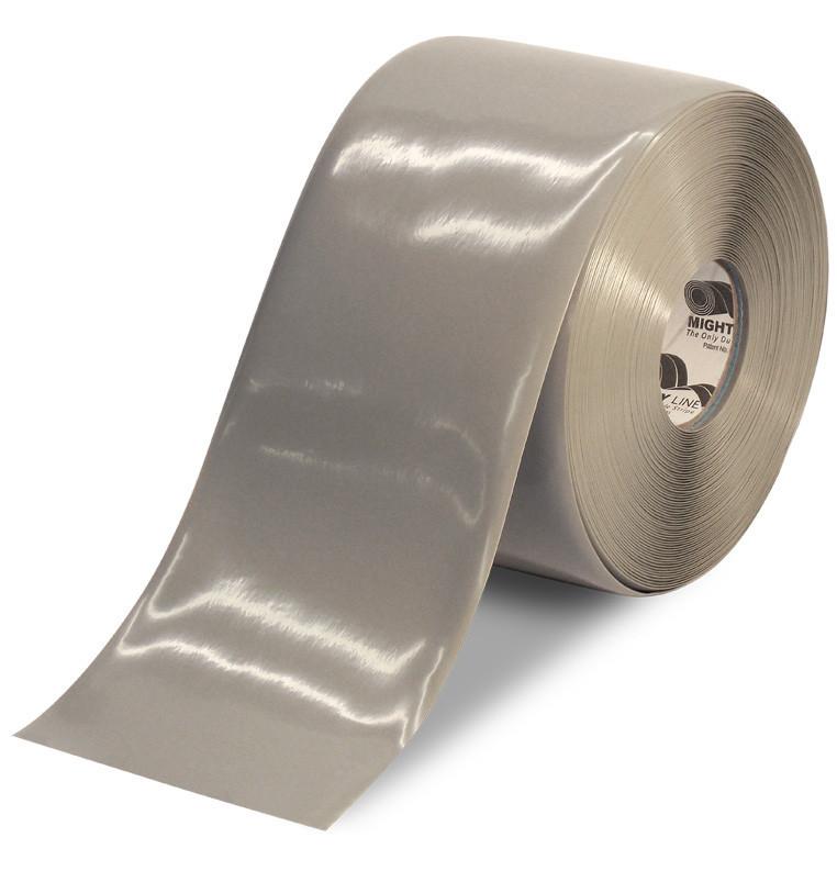 6" GRAY Solid Color Tape - 100' Roll