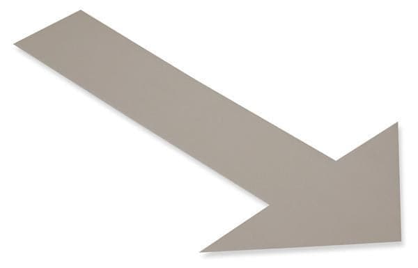 Solid GRAY Arrow - Pack of 50