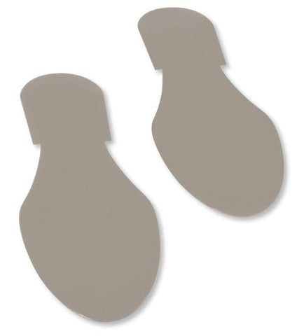 Solid Colored GRAY Footprint - Pack of 50 