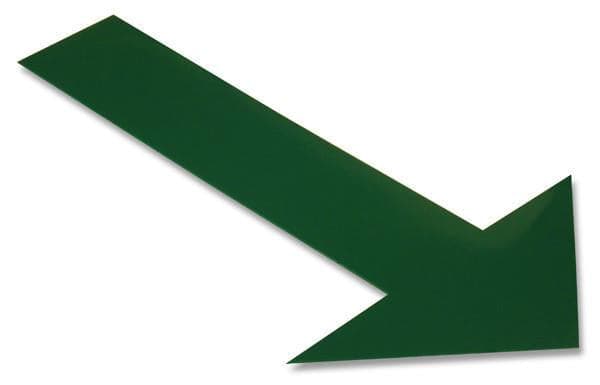 Solid GREEN Arrow - Pack of 50