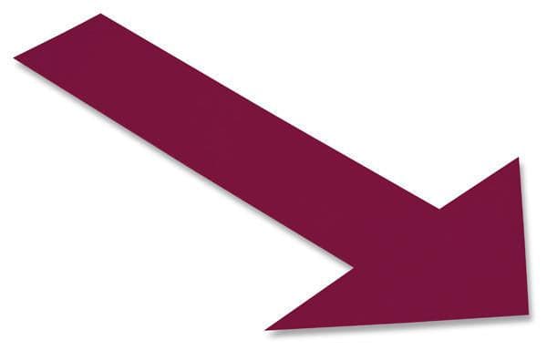 Solid PURPLE Arrow - Pack of 50