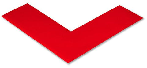 2" Wide Solid RED 5s Floor Tape Angle - Pack of 25 