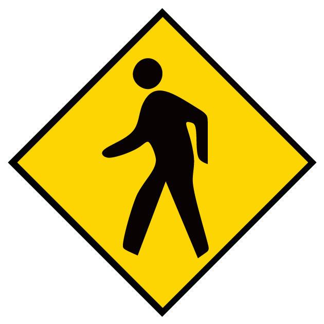 Mighty Line Pedestrian - 1 Floor Sign 