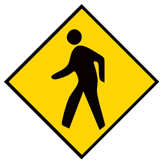 Mighty Line Pedestrian - 1 Floor Sign