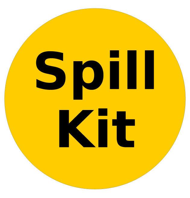 Spill Kit Available Here Sign - 1 Floor Sign