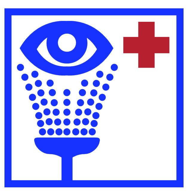 Eye Washing Station Location Sign - 1 Floor Sign