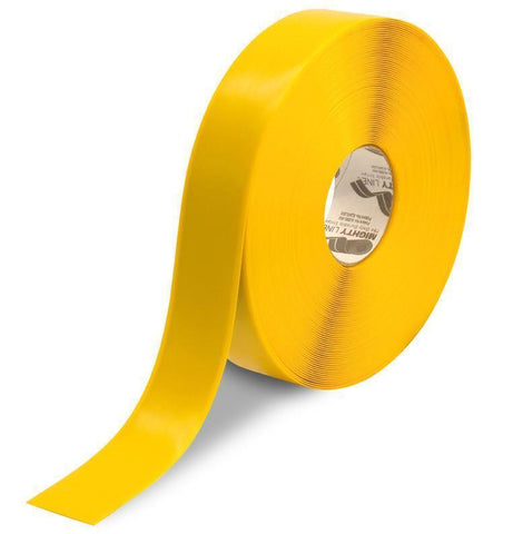 2" YELLOW Solid Color Freezer Tape - 100'  Roll 2" YELLOW Solid Color Freezer Floor Tape - 100'  Roll