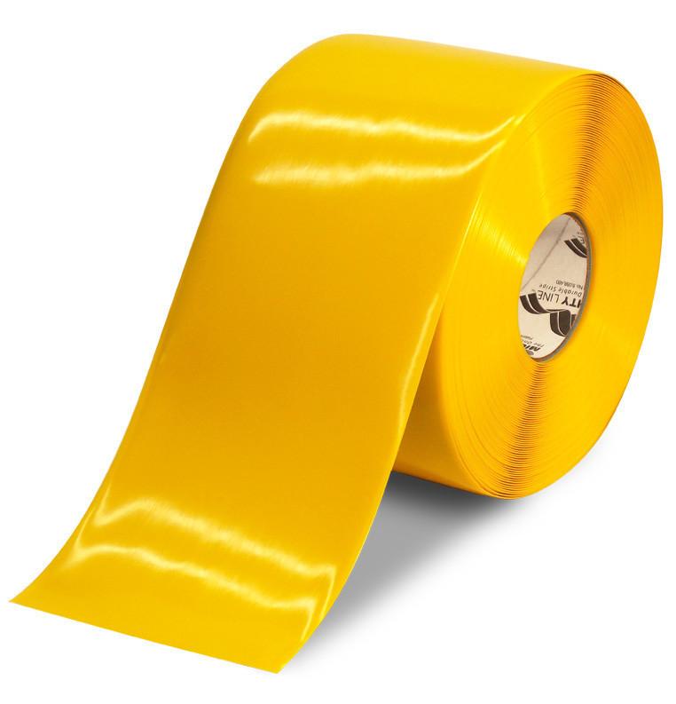 6" YELLOW Solid Color Tape - 100' Roll