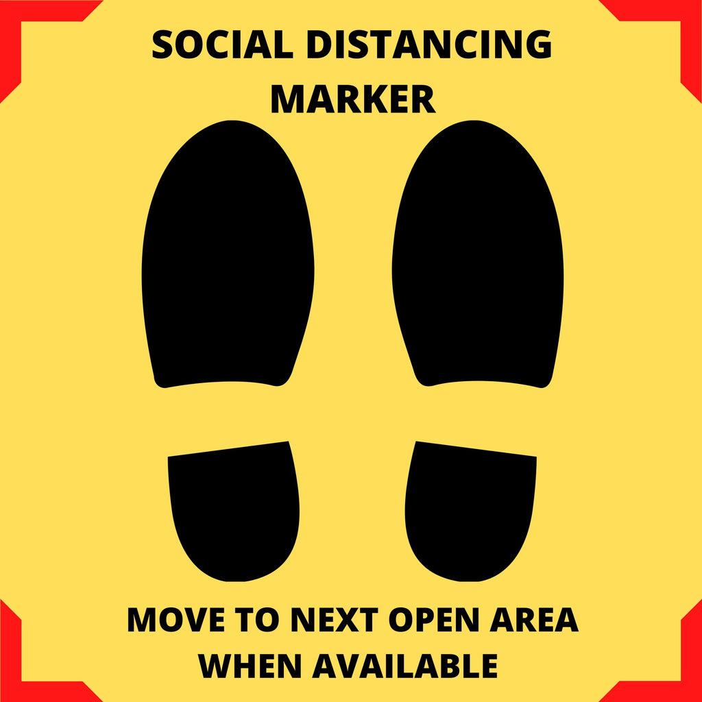 Social Distancing Floor Marking Sign 