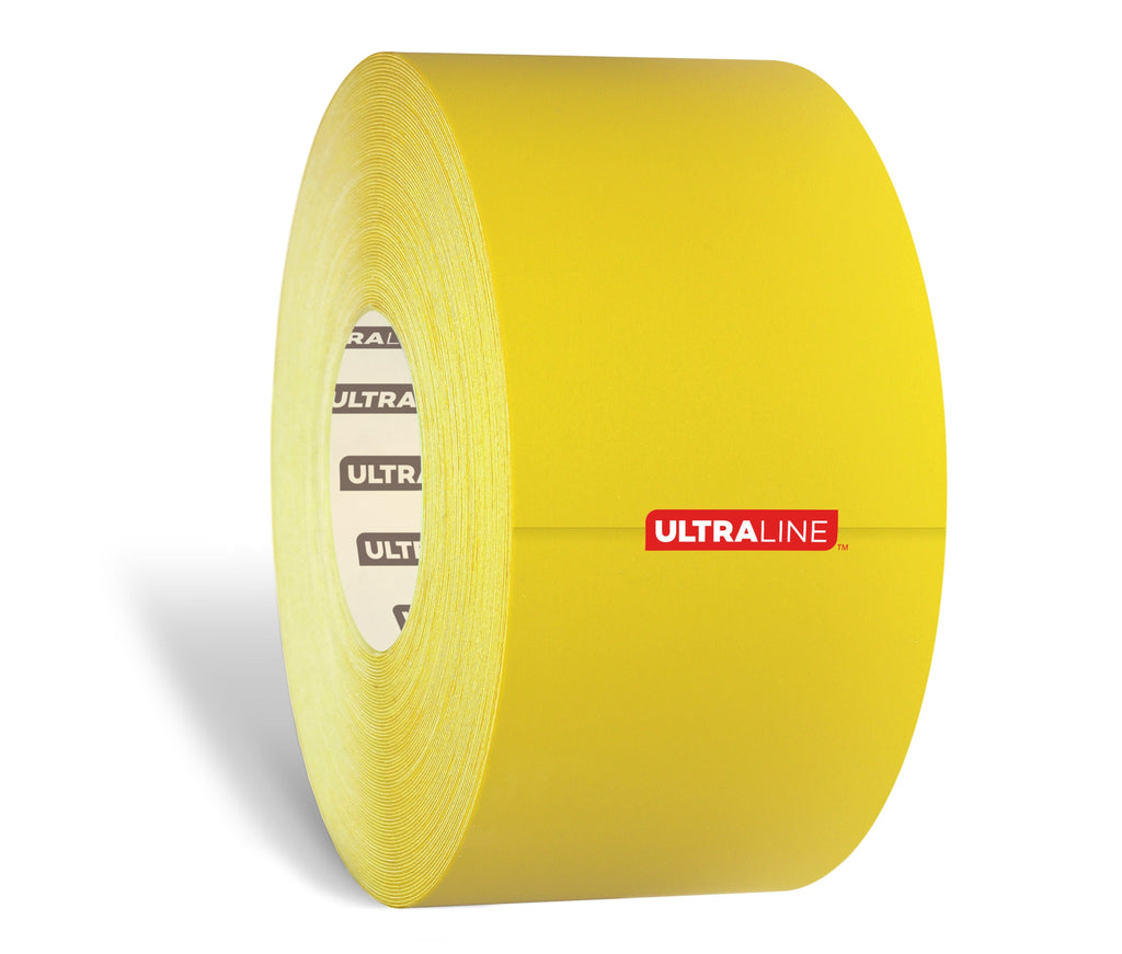 4" Yellow Ultra Line Durable Safety Floor Tape x 100 Feet - (Better) 4" Yellow Ultra Durable Safety Floor Tape x 100 Feet - 971 -Y4