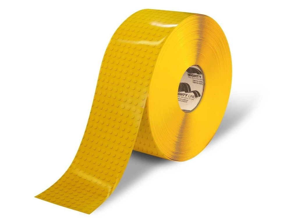 4" Yellow Brick Safety Floor Tape - 100' Roll 