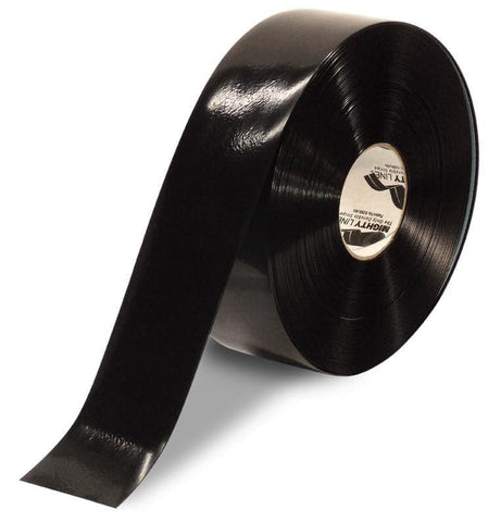 3" BLACK Solid Color Tape - 100'  Roll 