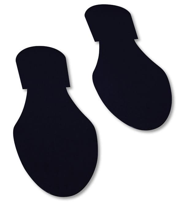 Solid Colored BLACK  Footprint - Pack of 50 