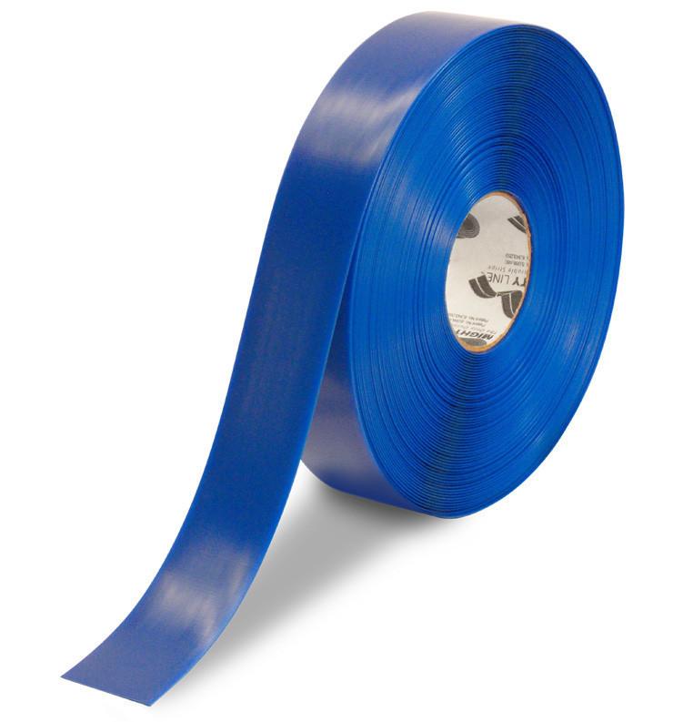 2" BLUE Safety Floor Tape - Mighty Line Floor Tape (Best) 2" BLUE Floor Tape - 5s Warehouse Floor Marking Tape