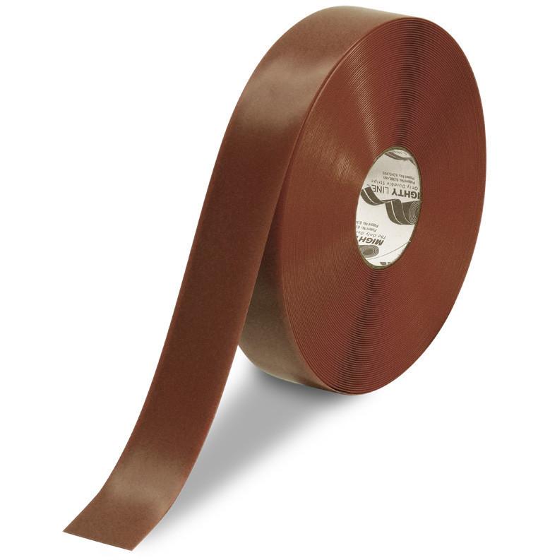 2" BROWN Safety Floor Tape - Mighty Line Floor Tape (Best) 2" BROWN Safety Floor Tape - 5s Heavy Duty Floor Marking Tape