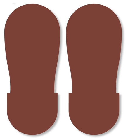 BROWN BIG Footprint - Pack of 50 