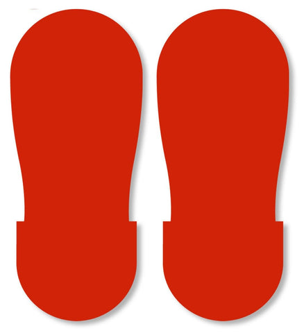 RED BIG Footprint - Pack of 50 
