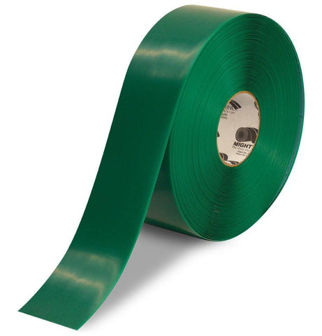 3" GREEN Solid Color Tape - 100'  Roll 