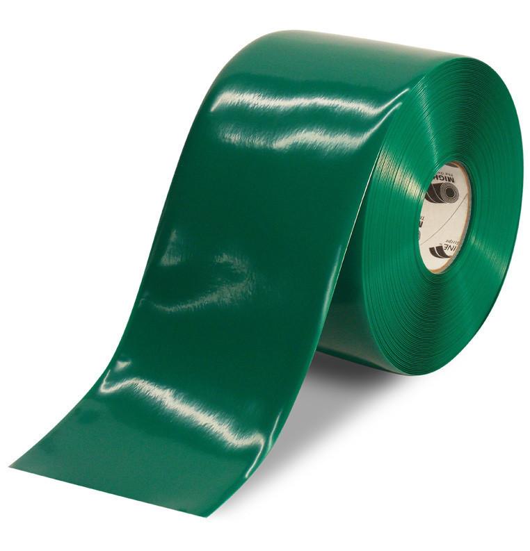 6" GREEN Solid Color Tape - 100'  Roll 