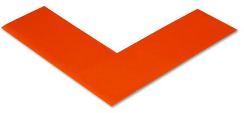2" Wide Solid ORANGE 5s Floor Tape Angle - Pack of 25 