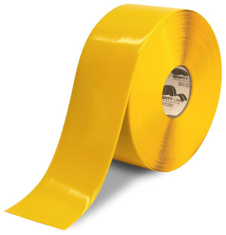 4" Mighty Line YELLOW Floor Tape - 100'  Roll (Best) 4" Mighty Line YELLOW Safety Floor Tape - 100'  Roll