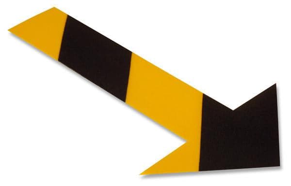 Solid YELLOW Arrow With Black Chevrons - Pack of 50 